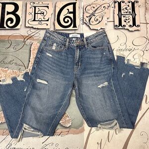 Zenana Outfitters Distressed Blue Boyfriend Jeans